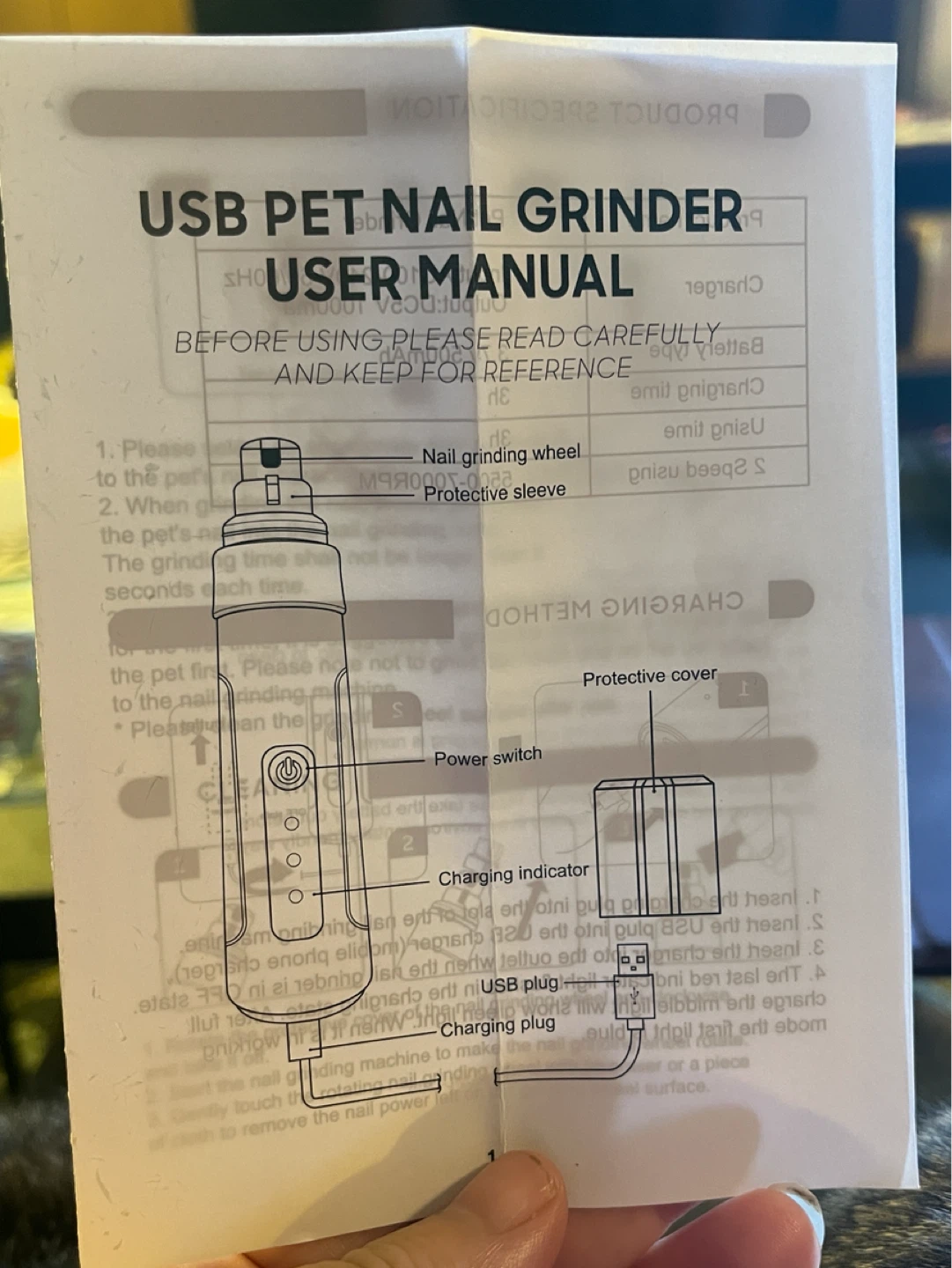 USB Pet Nail Grinder - photo 2