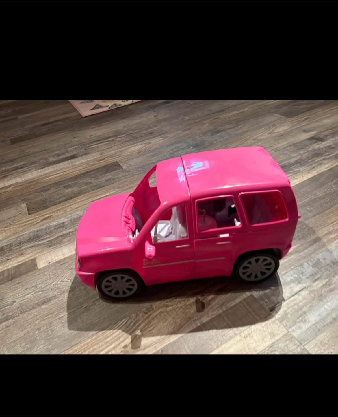 Pink Barbie SUV with Dollhouse Furniture and dollhouse - photo 3