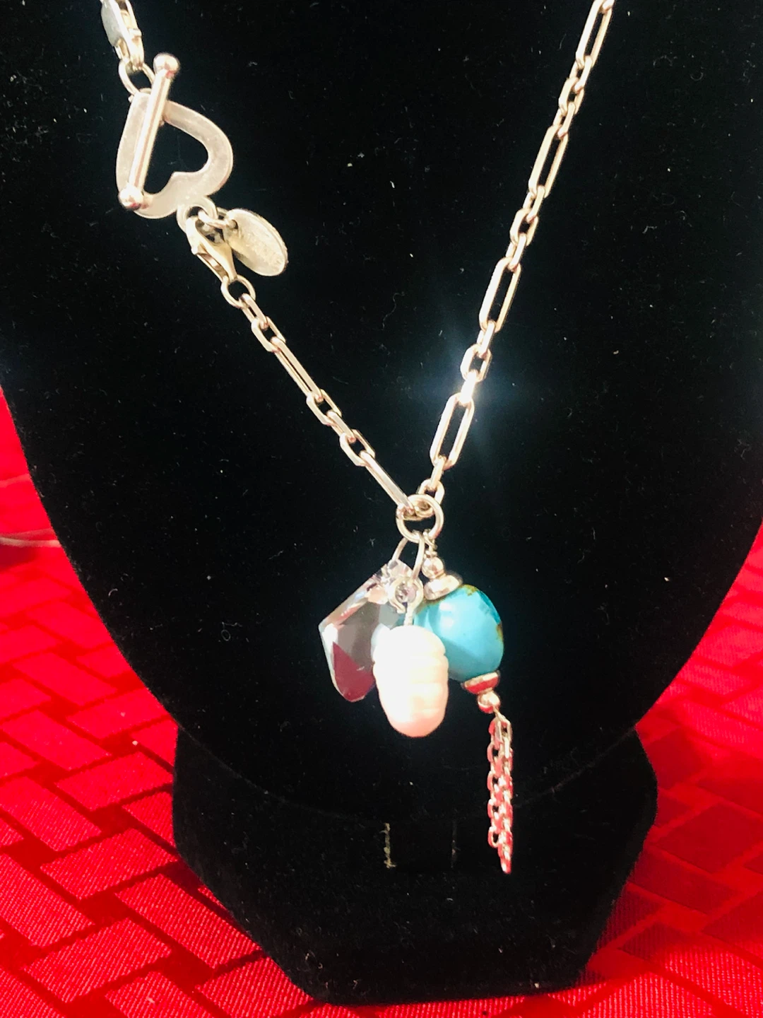 Silver Necklace with Charms - photo 2