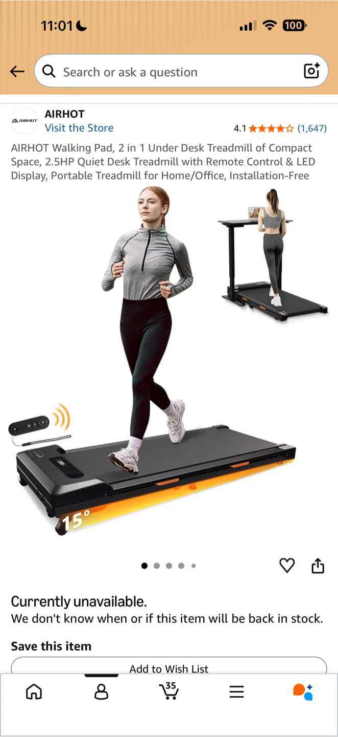 AIRHOT Walking Pad Treadmill with Remote - photo 5
