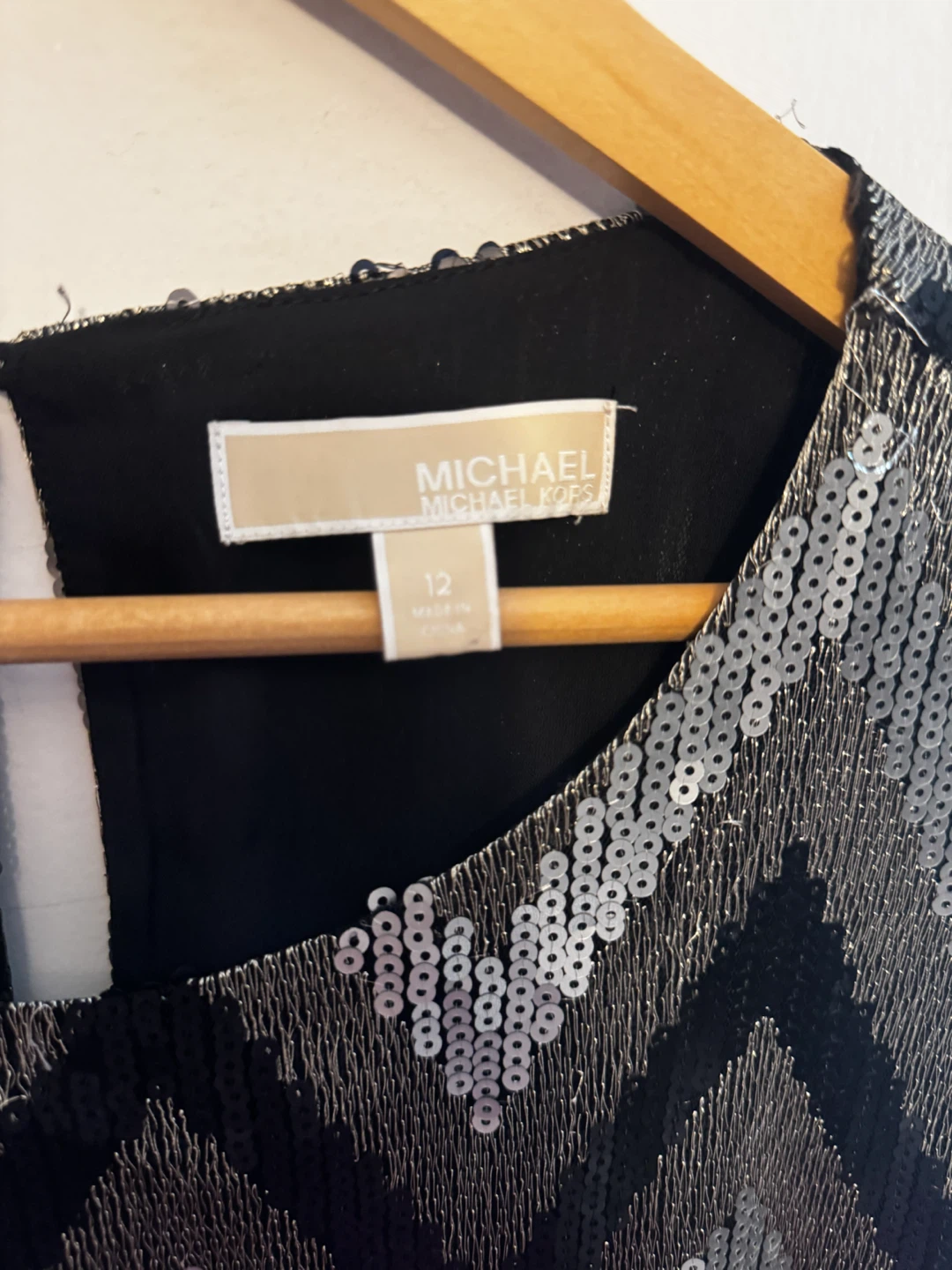 Michael Kors Sequin Chevron Dress