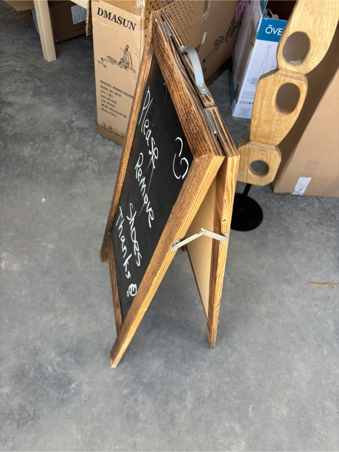 Wooden A-Frame Chalkboard Sign - photo 2