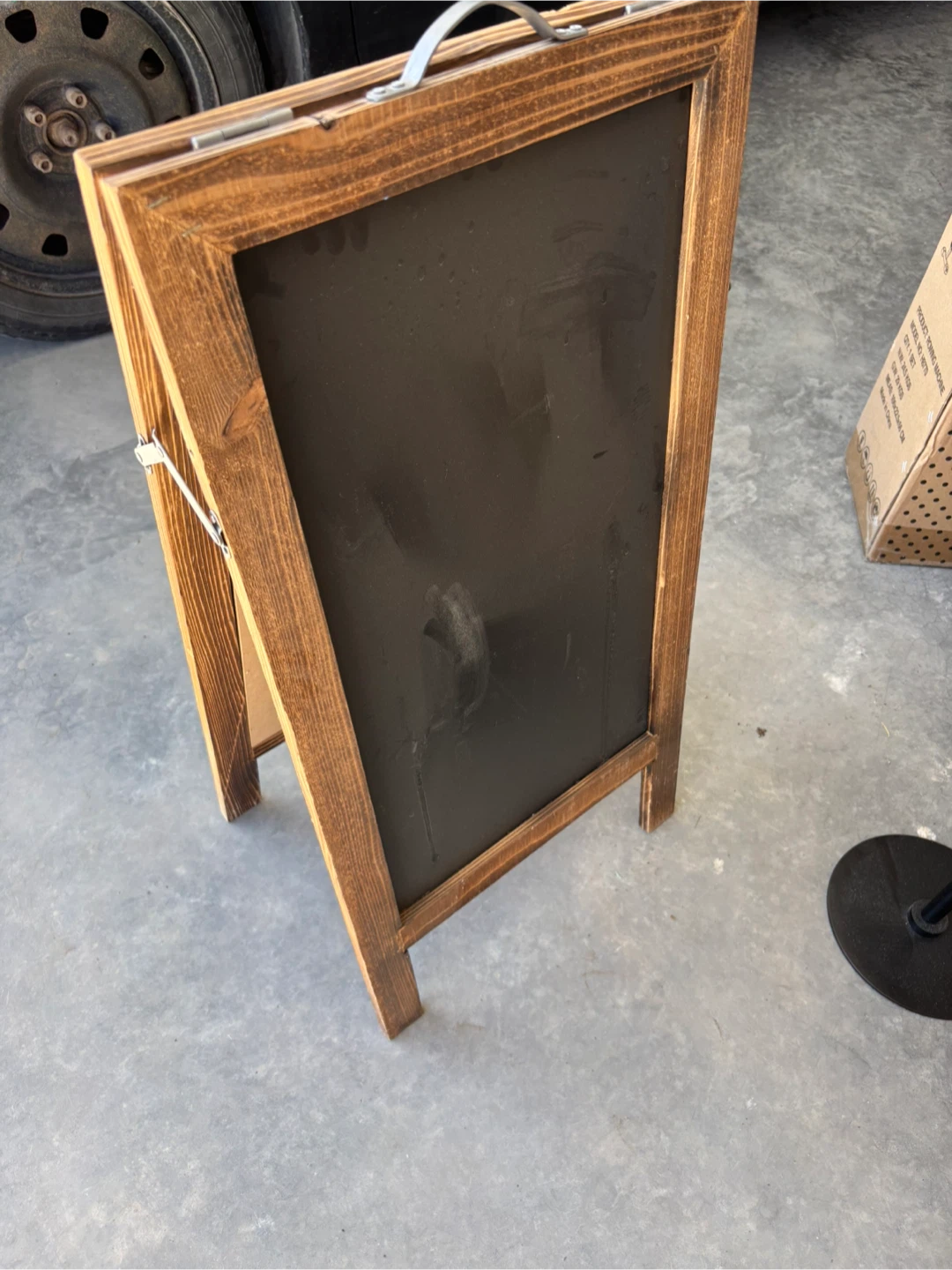 Wooden A-Frame Chalkboard Sign