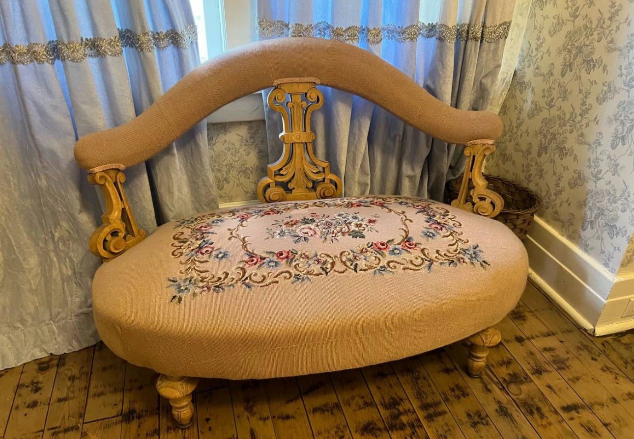 Ornate Accent Chair with Floral Needlepoint Seat - photo 2