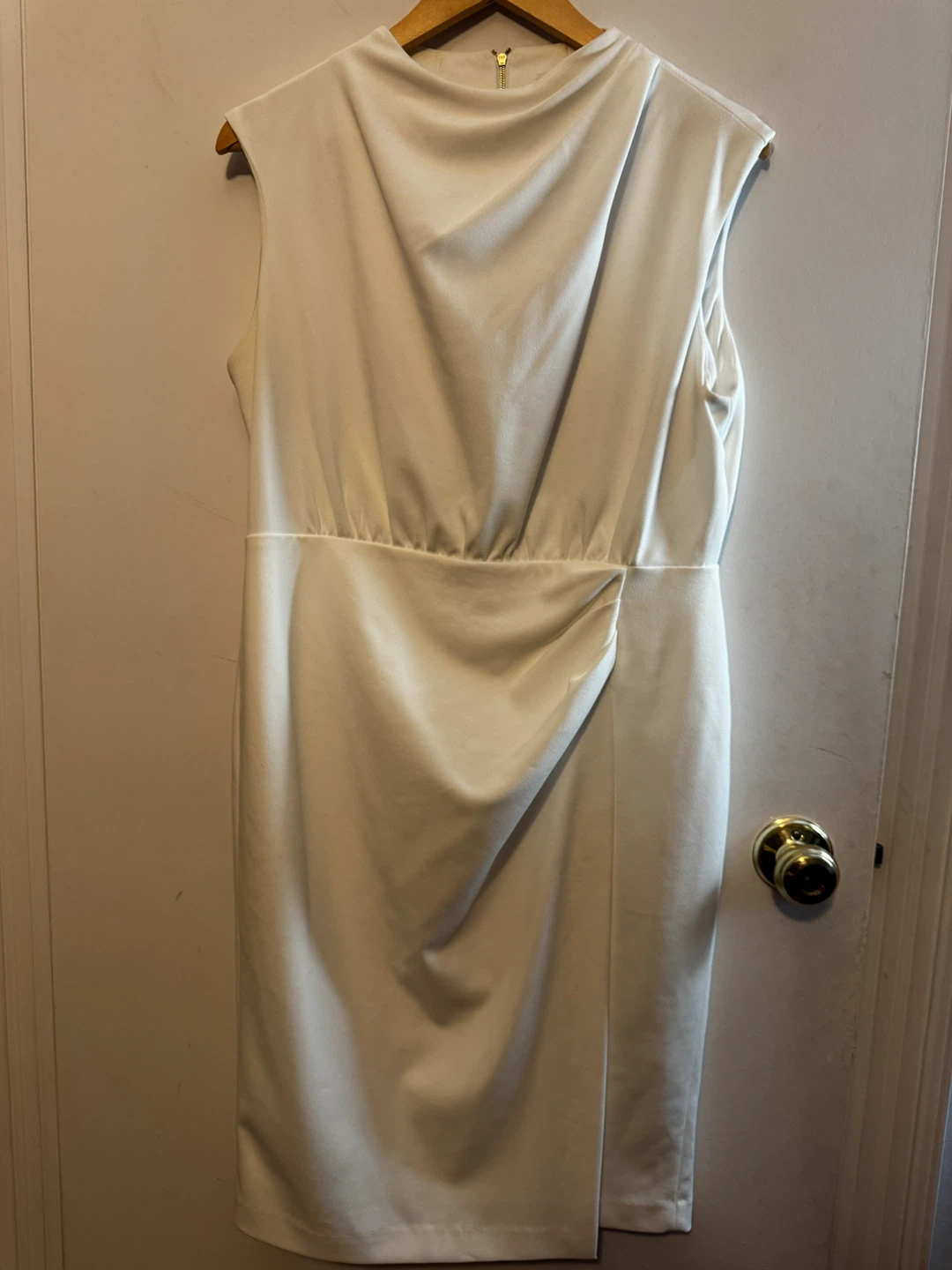 Calvin Klein White Sleeveless Dress Size 12