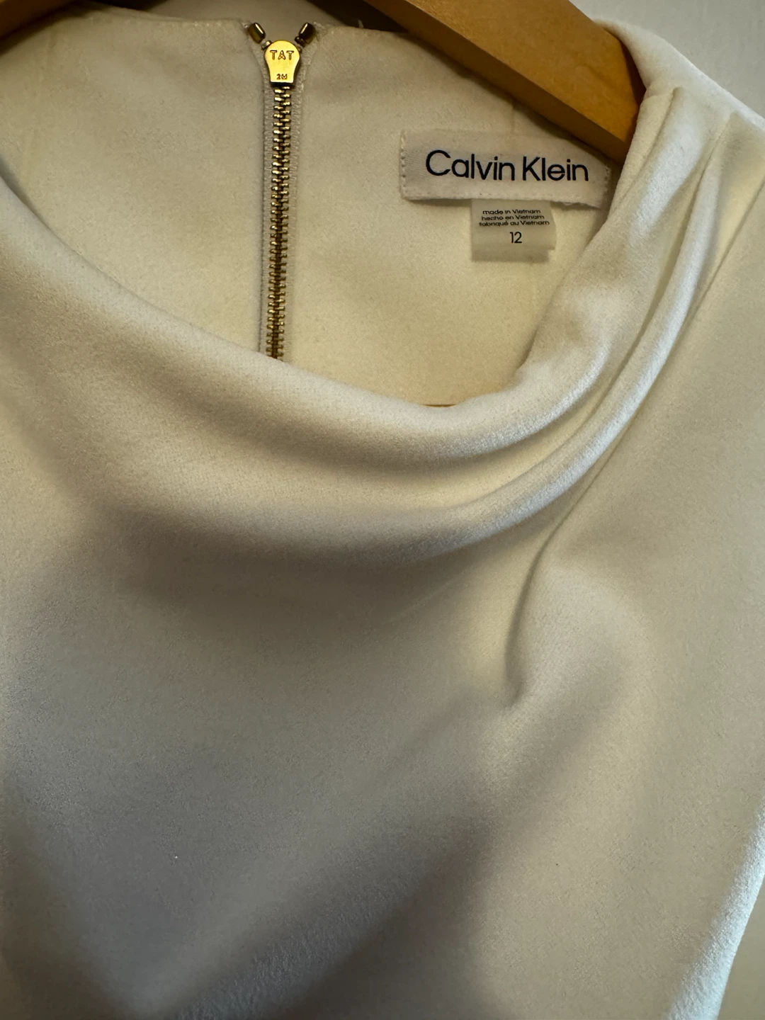 Calvin Klein White Sleeveless Dress Size 12 - photo 2
