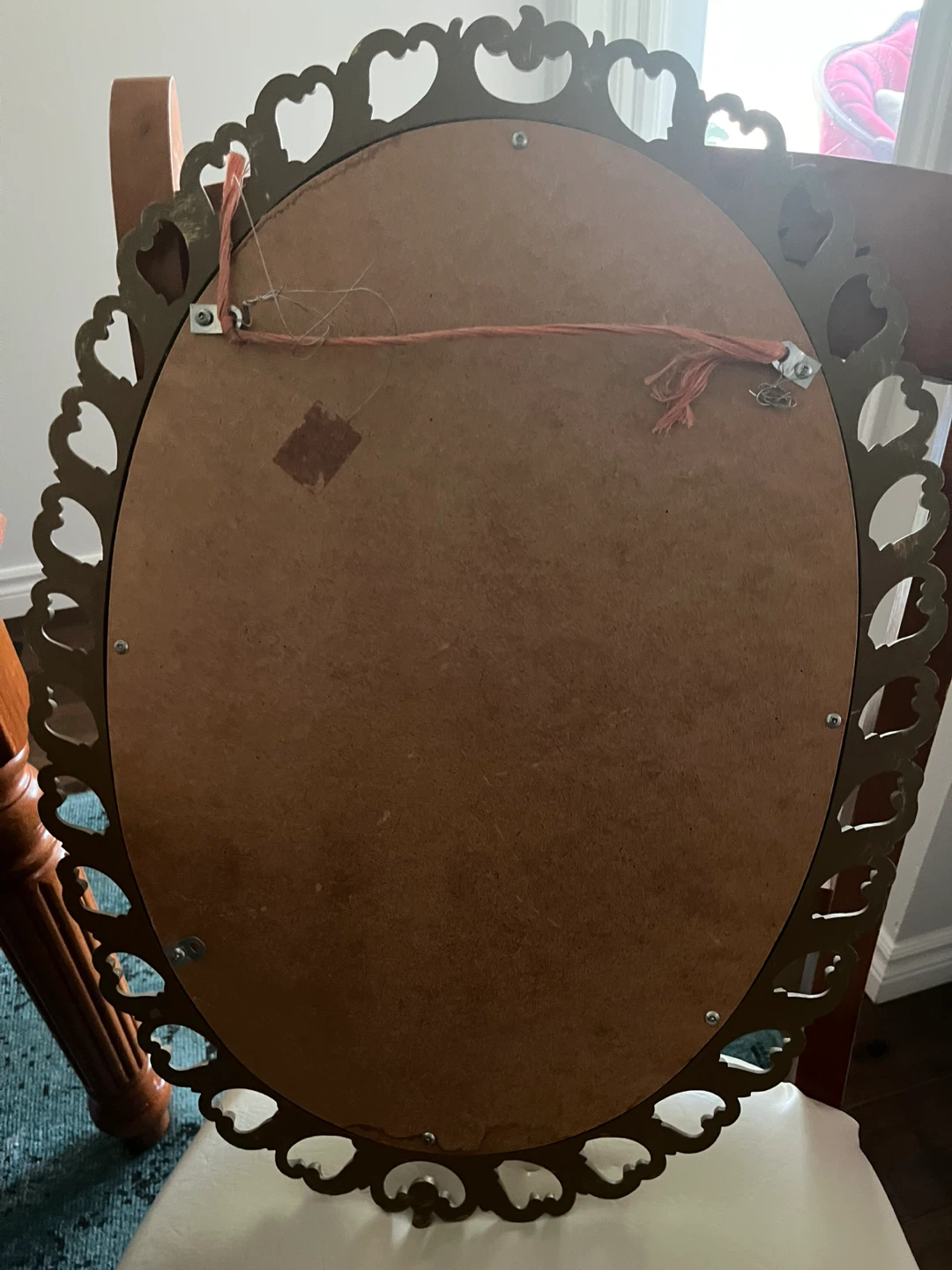 Ornate Oval Wall Mirror - photo 4
