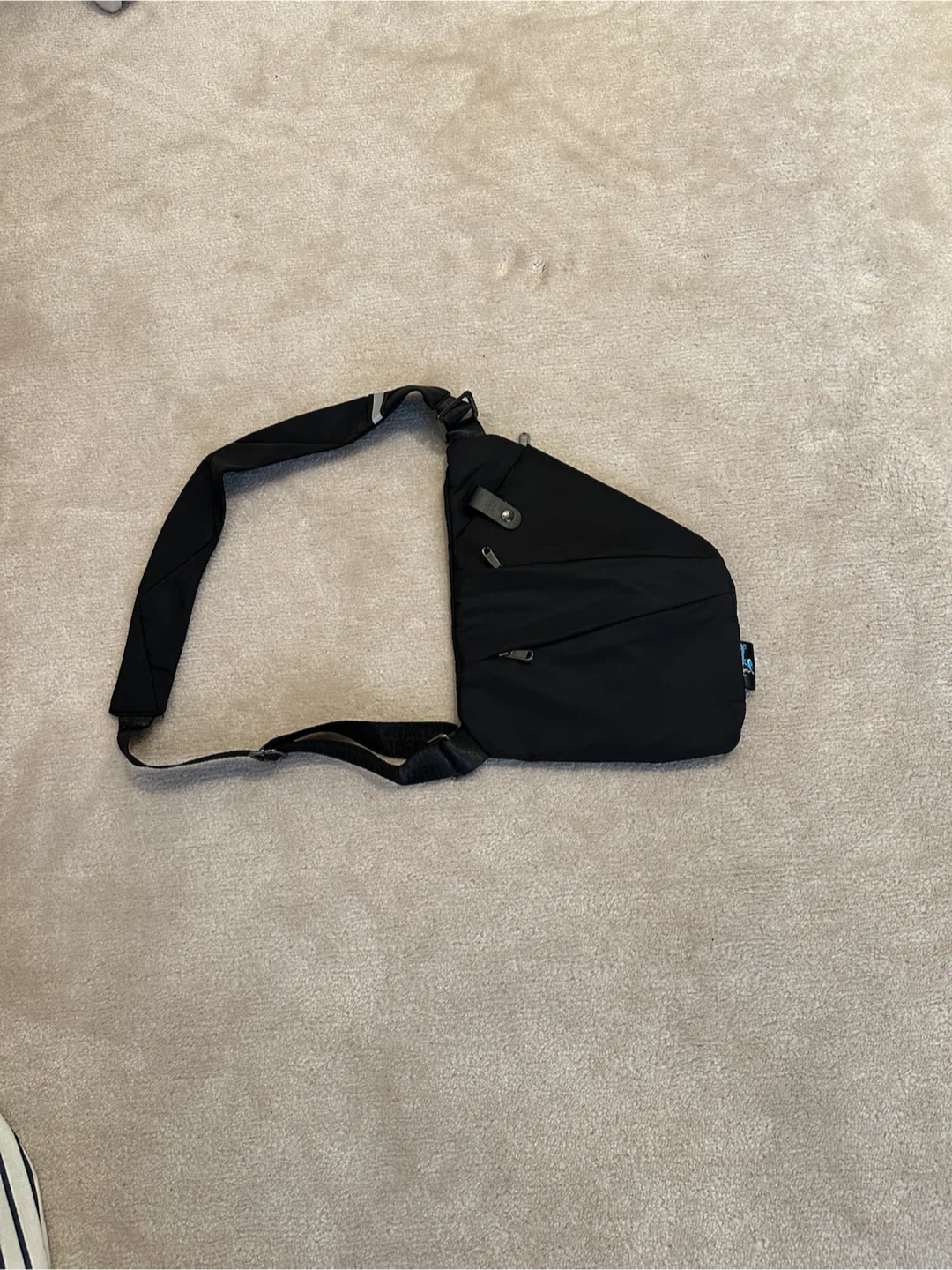 Black Crossbody Bag with RFID Protection