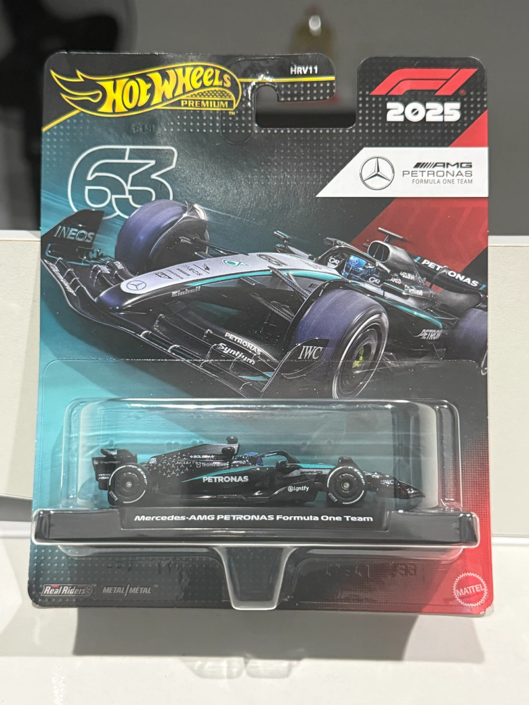 Hot Wheels Premium F1 2025 Mercedes-AMG PETRONAS #63