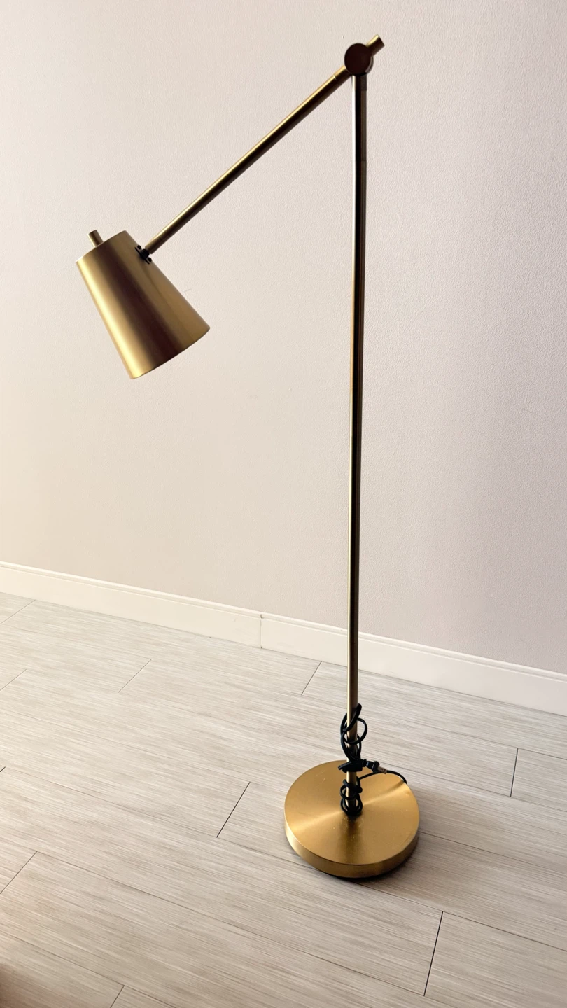 Adjustable Brass Floor Lamp