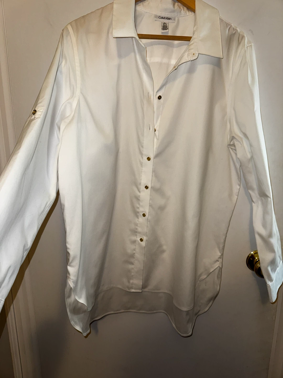 Calvin Klein White Button-Up Shirt XL - photo 3