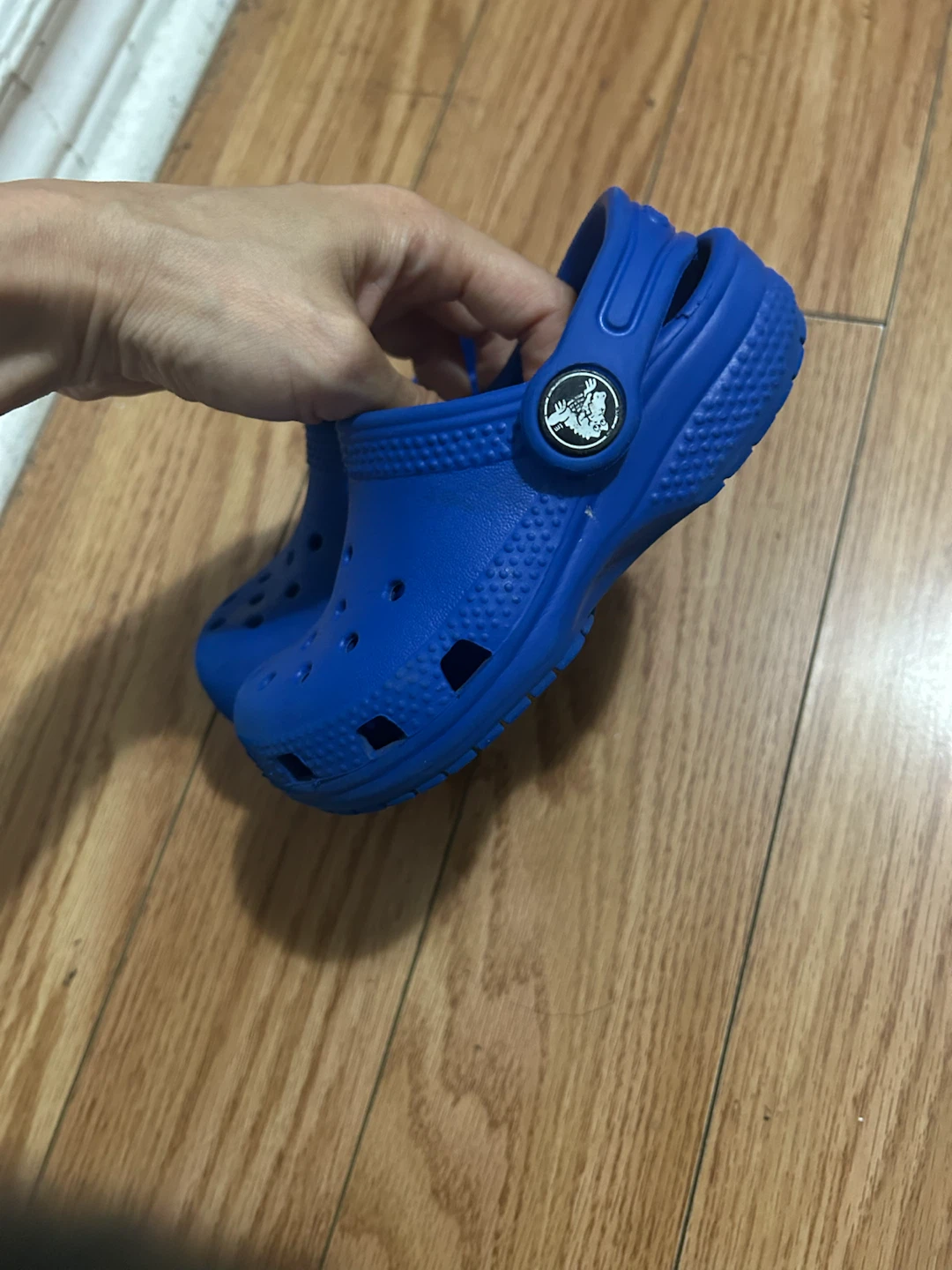 Blue Crocs Toddler Shoes Size 7