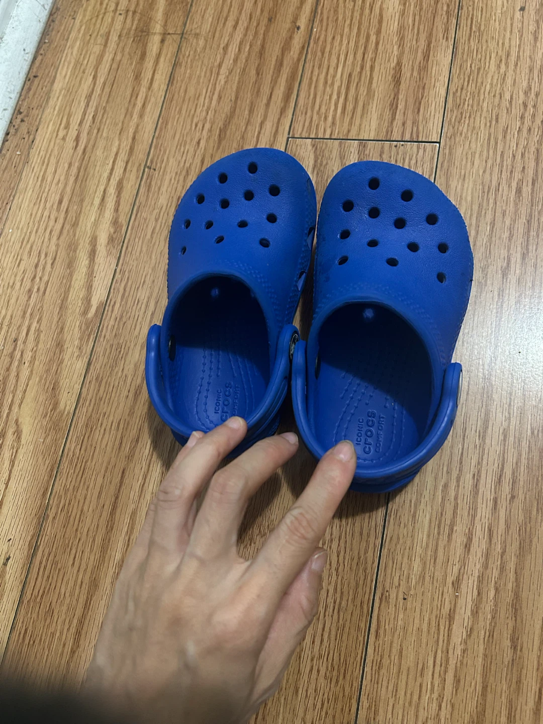 Blue Crocs Toddler Shoes Size 7 - photo 3