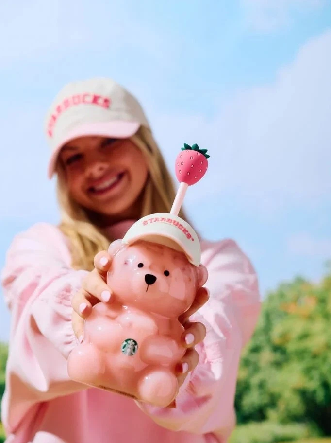 Limited edition Starbucks Pink Bear Tumbler - photo 2
