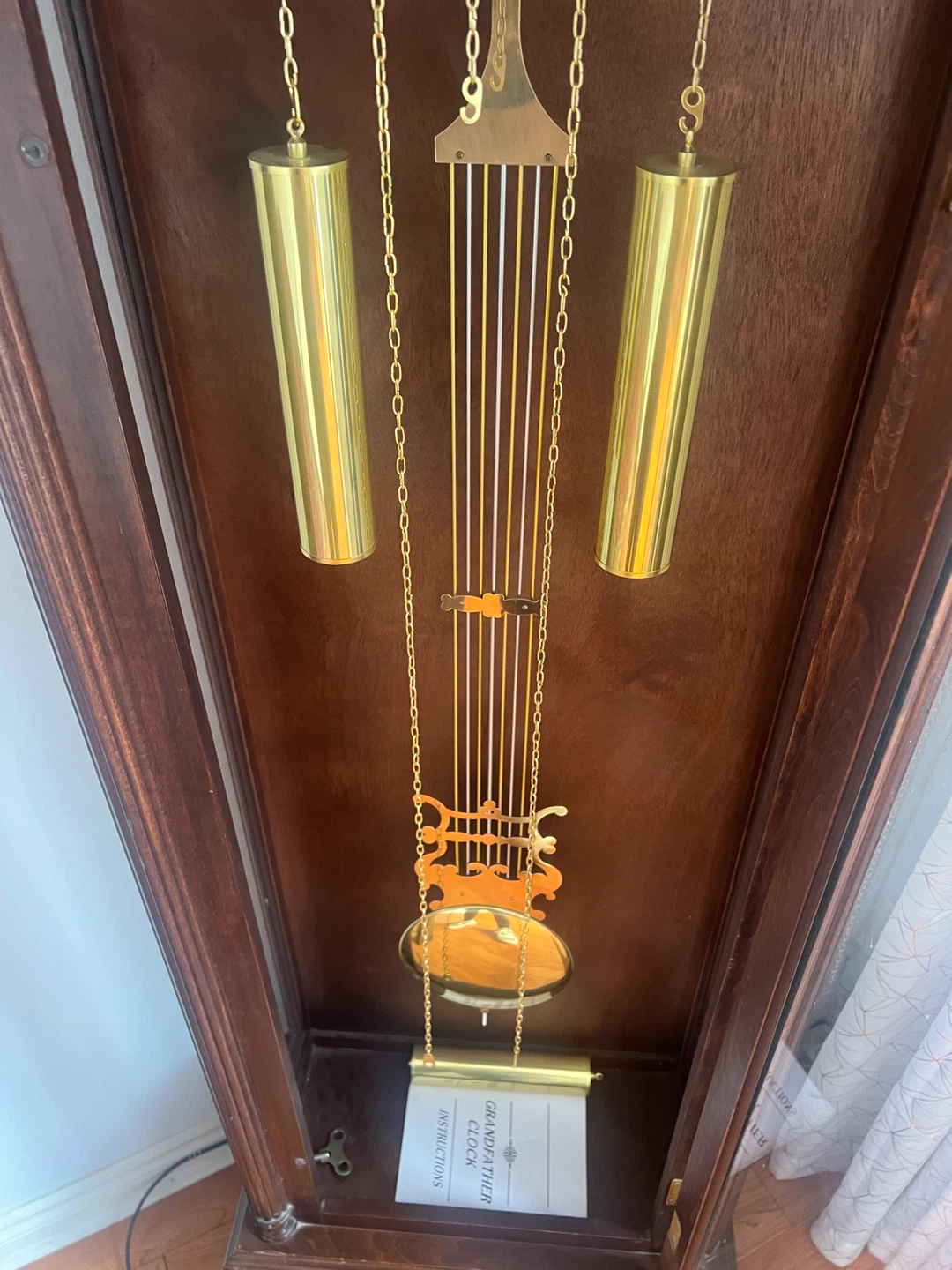 Beautiful wooden grandfather Clock - photo 4