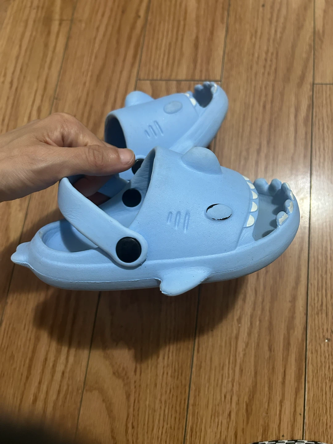 Toddler Blue Shark Sandals Size 24-25 - photo 4