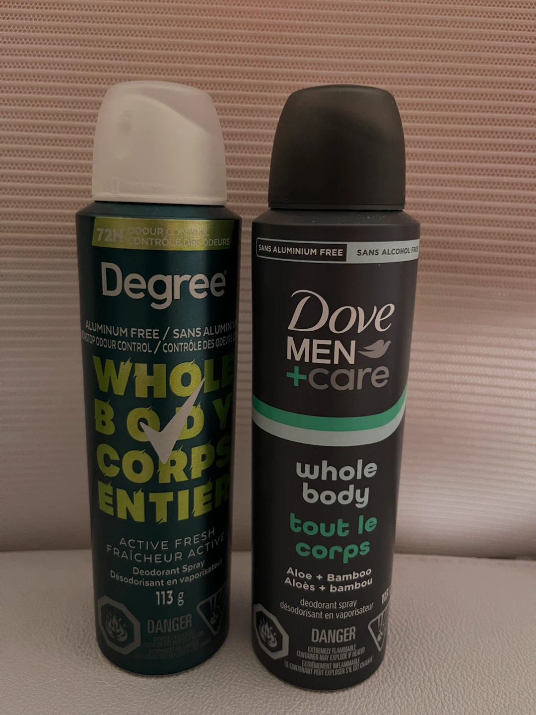 Both for $12 Dove men and Degree deodorant spray
