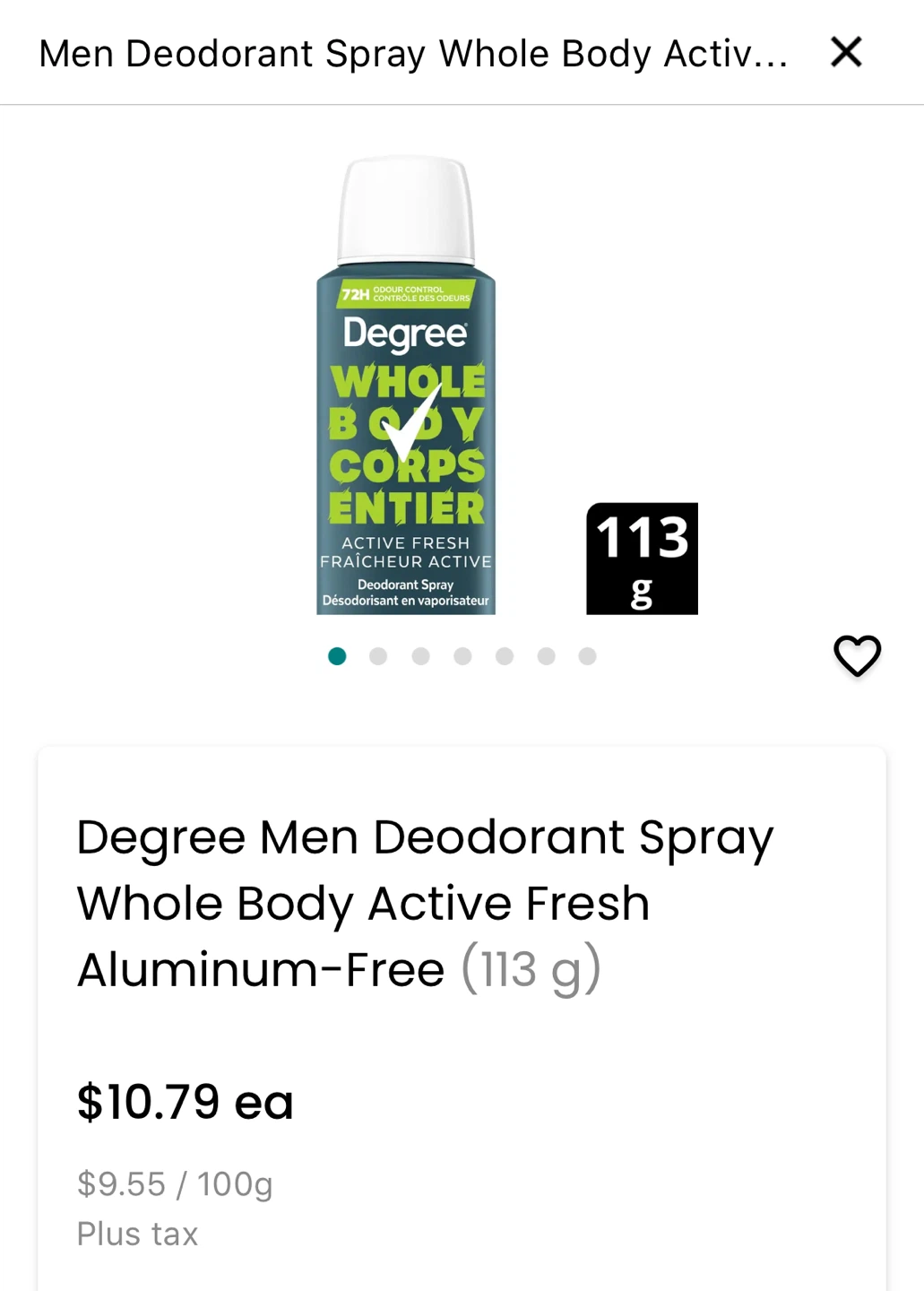 Both for $12 Dove men and Degree deodorant spray - photo 2