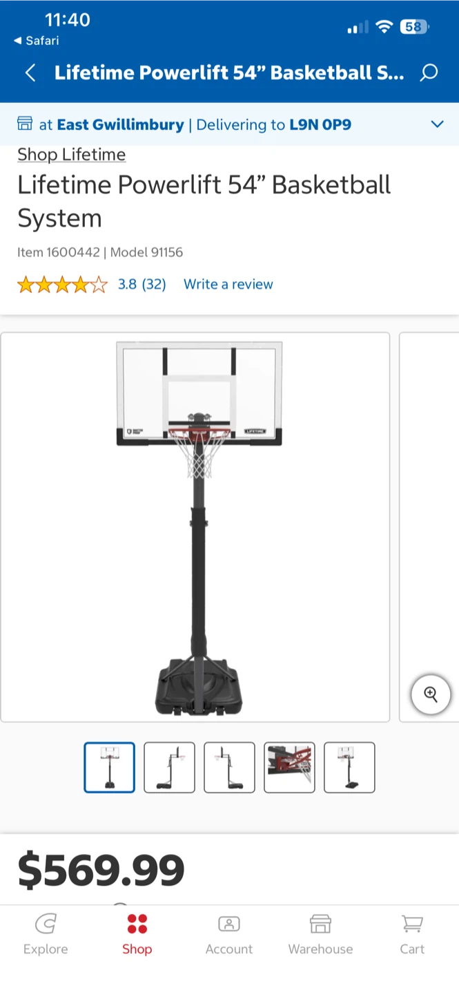 Lifetime Basketball hoop - photo 5