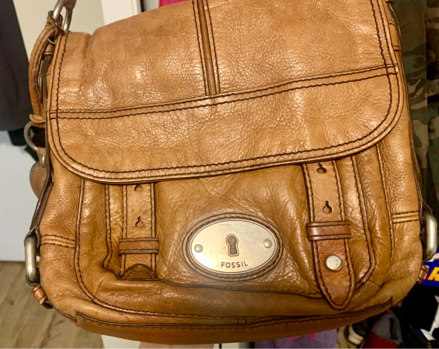 Fossil Leather Shoulder Bag