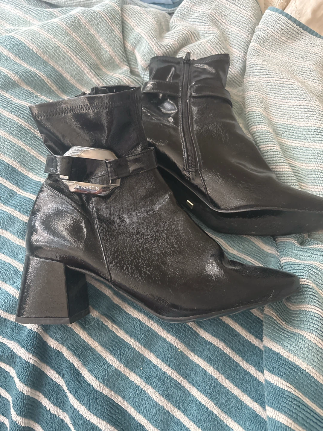 Black Leather Ankle Boots