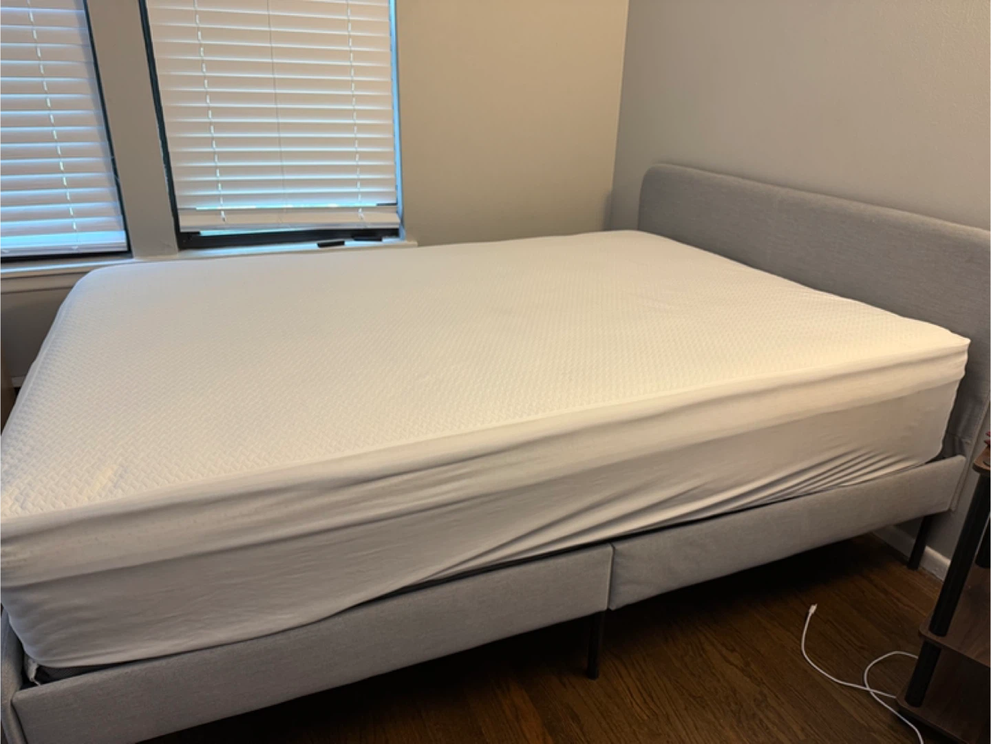 Moving Sale: IKEA SLATTUM Full Bed + Mattress