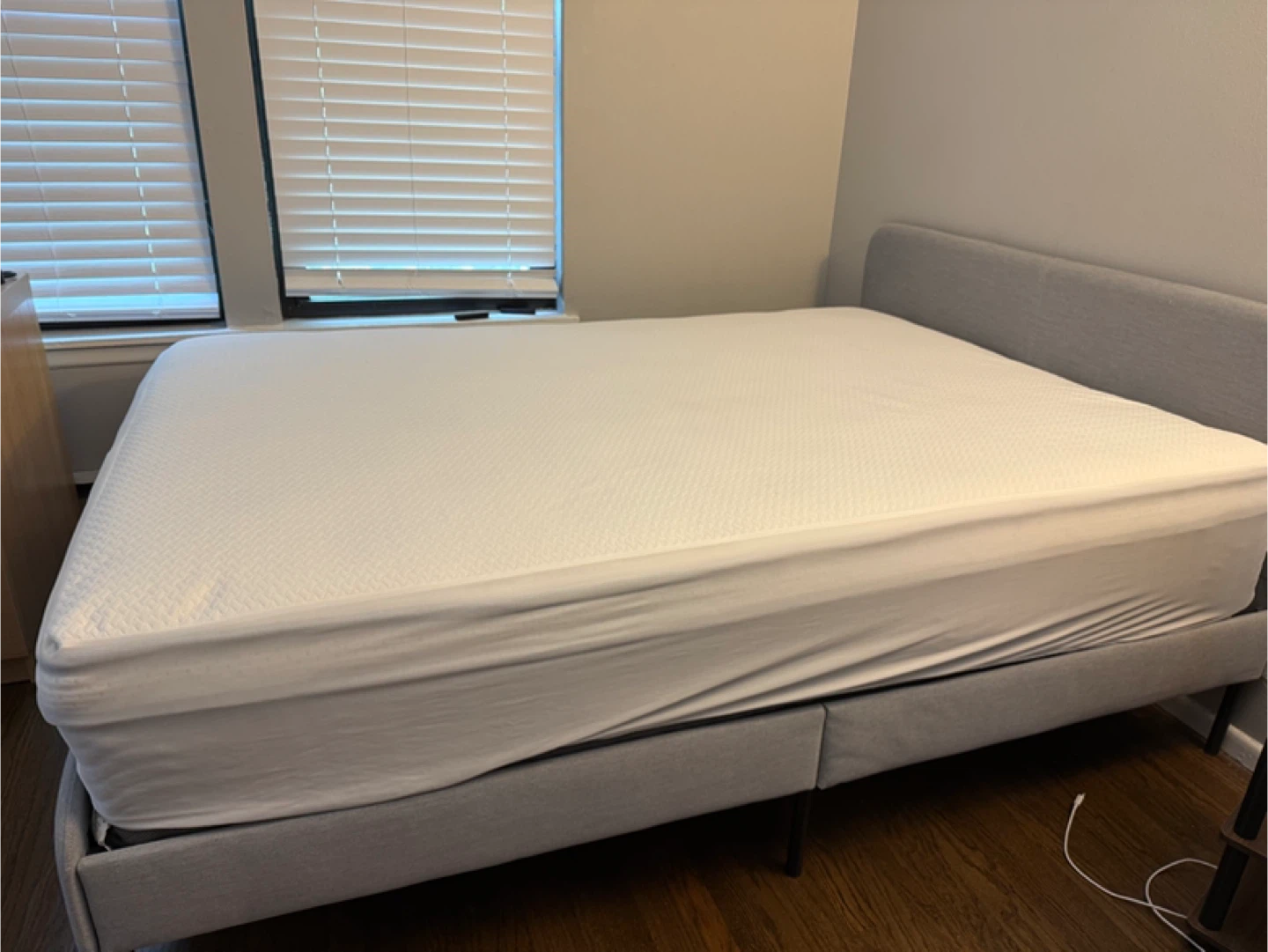 Moving Sale: IKEA SLATTUM Full Bed + Mattress - photo 4