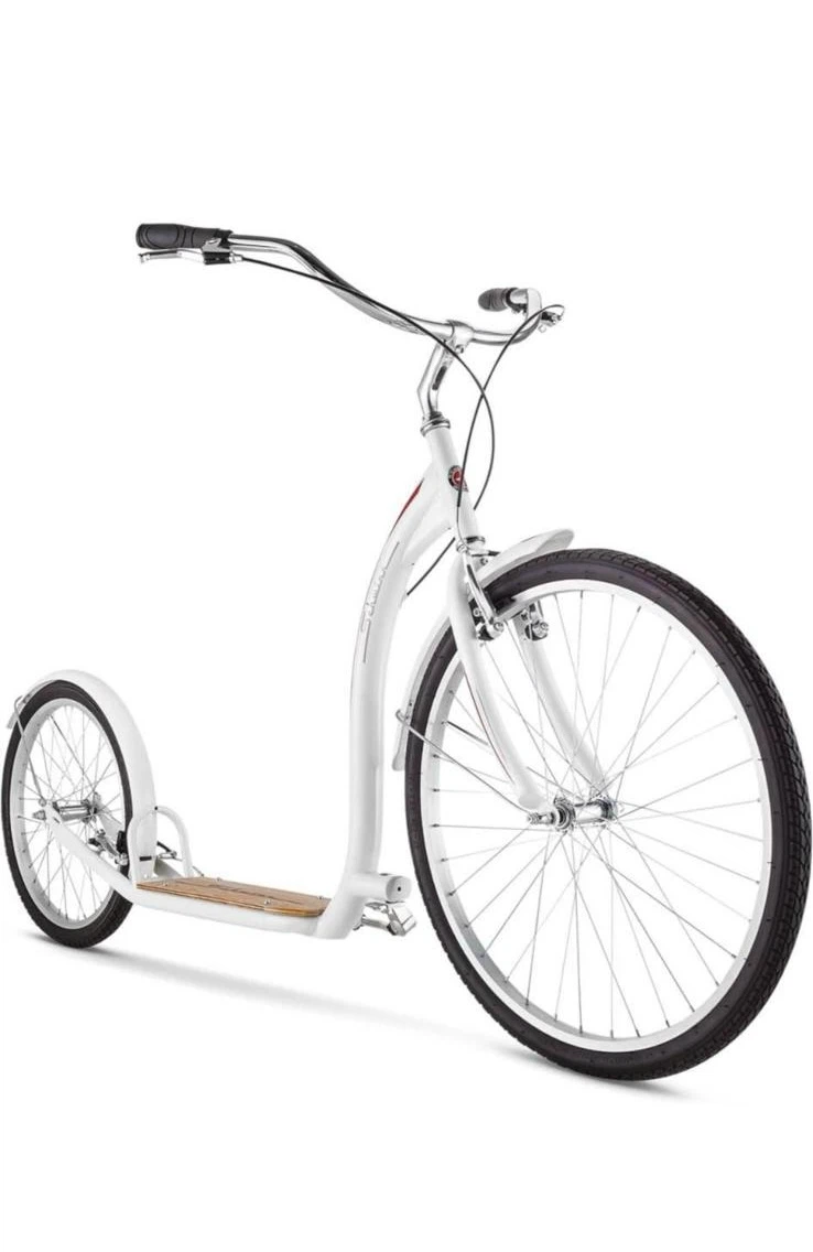 White Kick Scooter with Large Wheels - photo 3