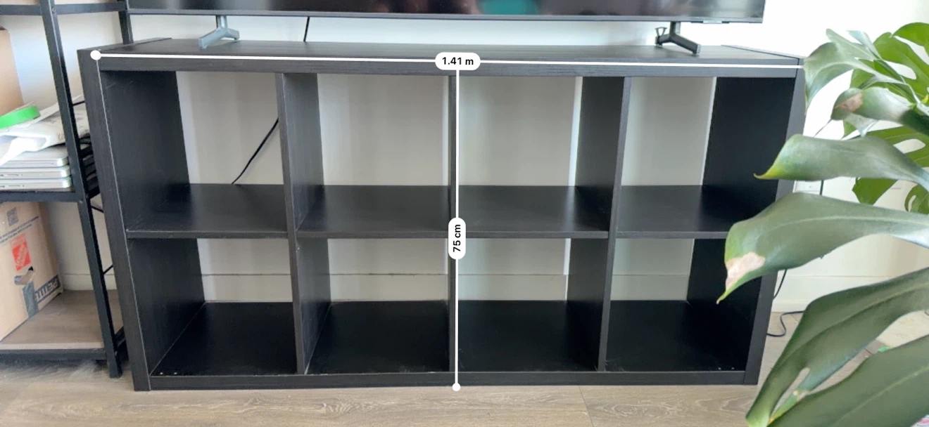 Ikea Black Cube Storage Shelf Unit - photo 2