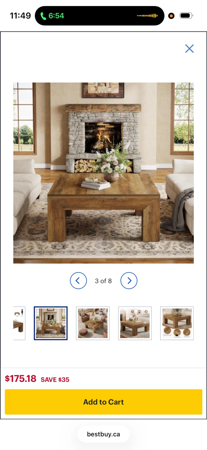 Brand new Tribesigns Square Coffee Table - photo 2