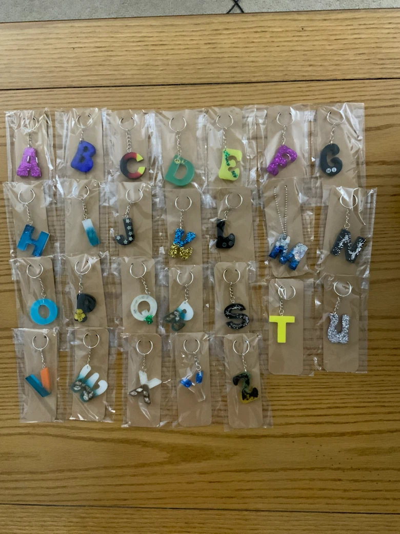 Assorted Resin Keychains