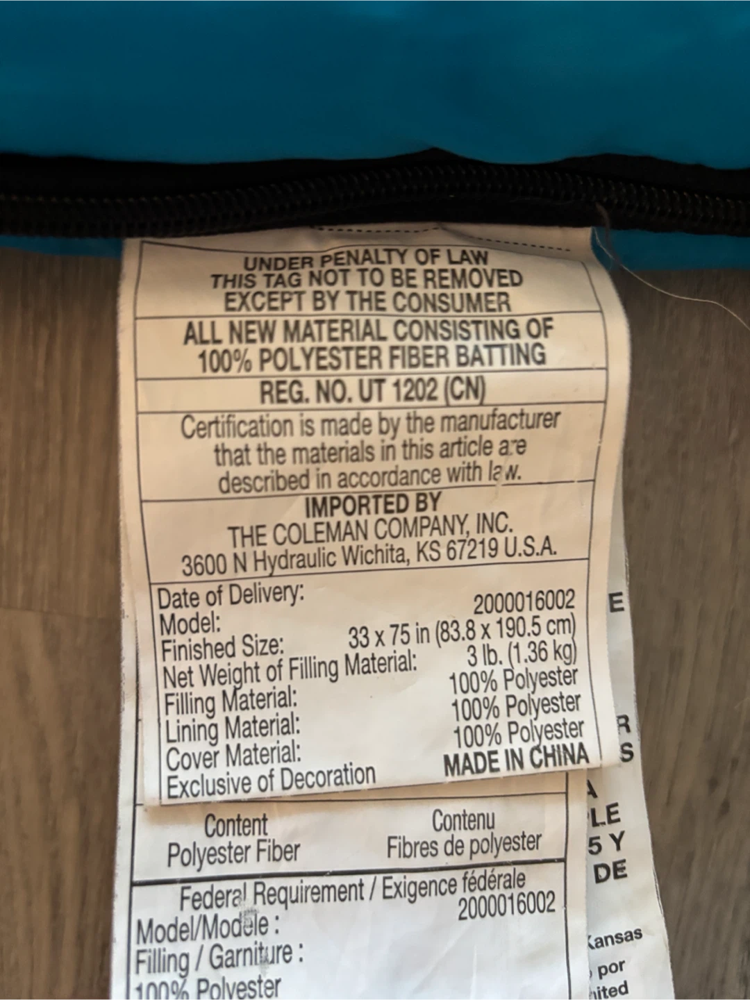 Coleman Sleeping Bag - photo 2