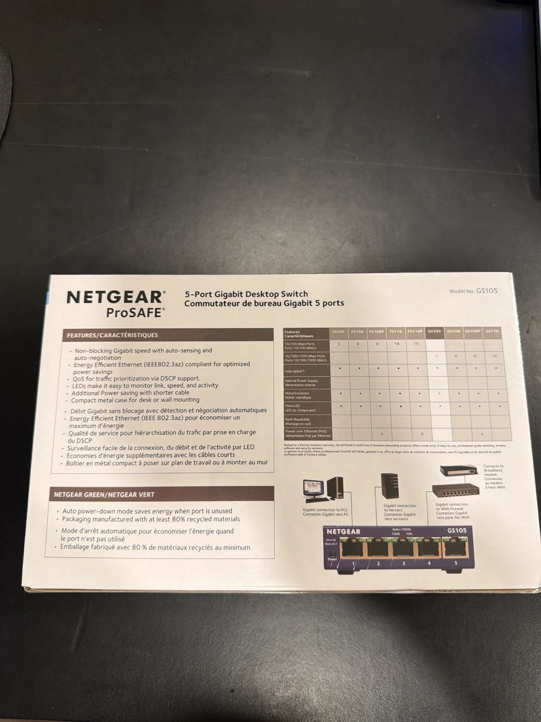 Netgear ProSAFE 5-Port Gigabit Desktop Switch - photo 2