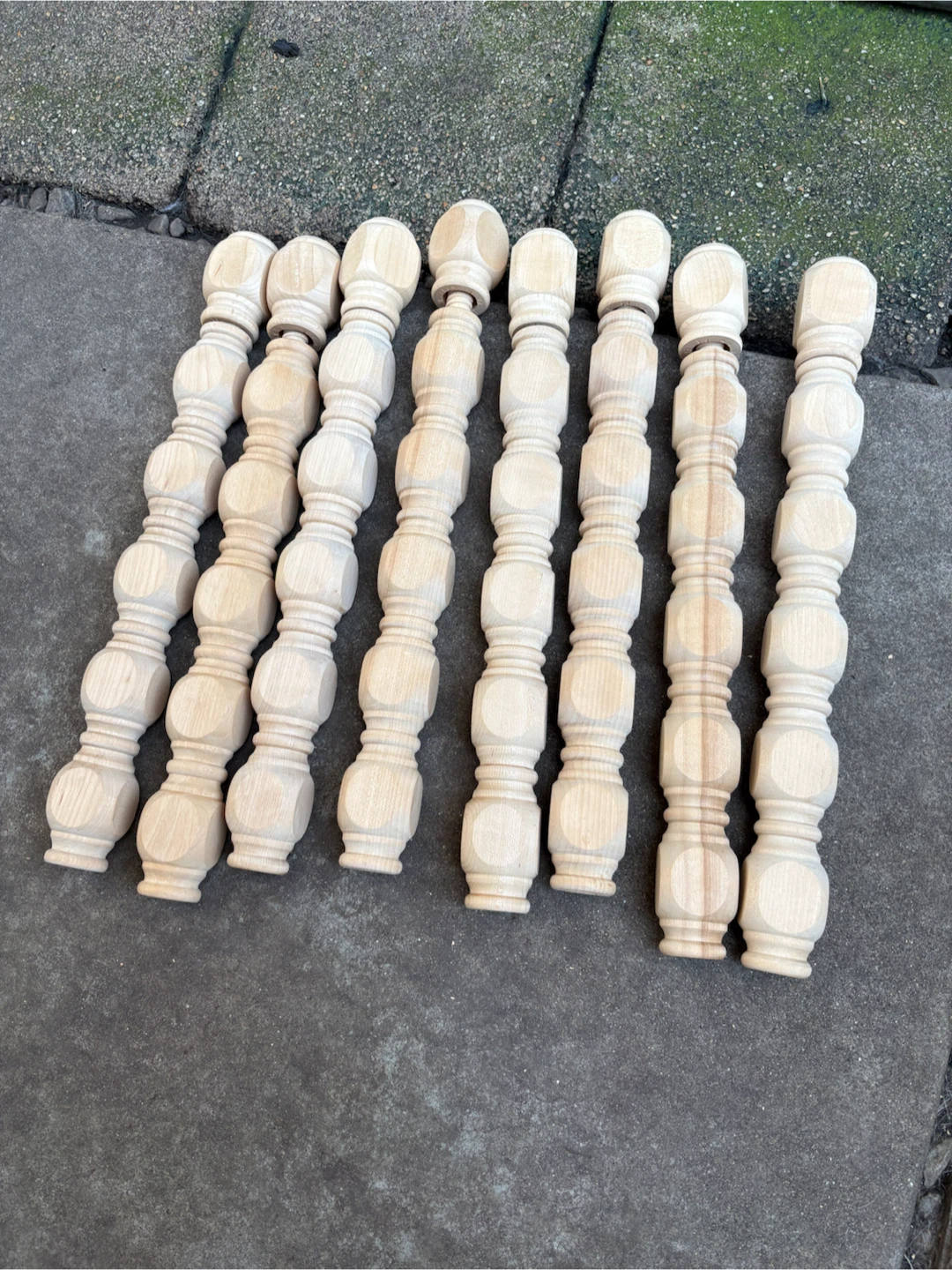 Unfinished Wooden Balusters (Set of 10) - photo 2