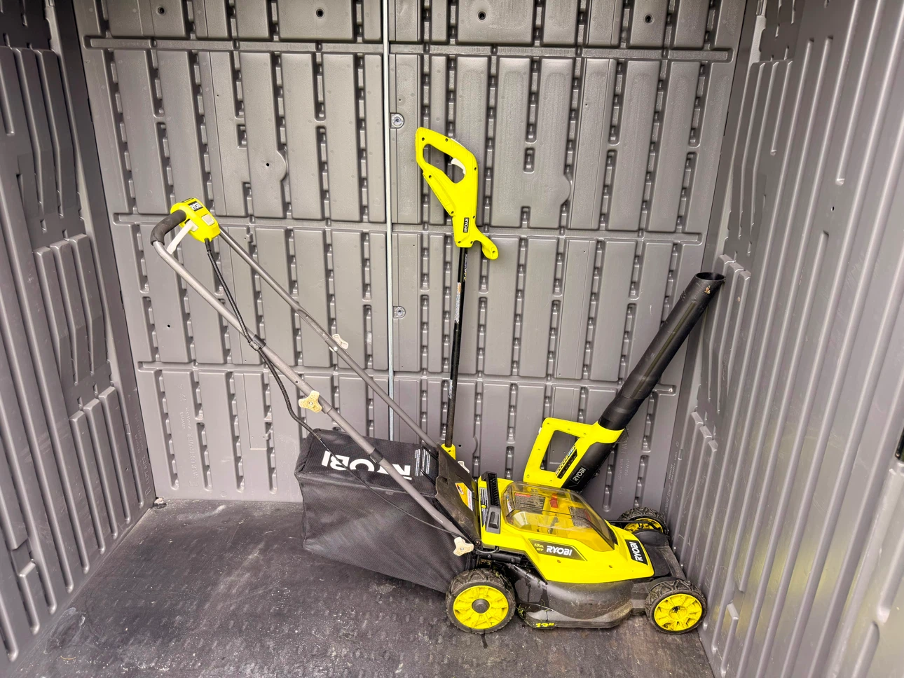 Outdoor Storage + Ryobi grass cutting tools - photo 2