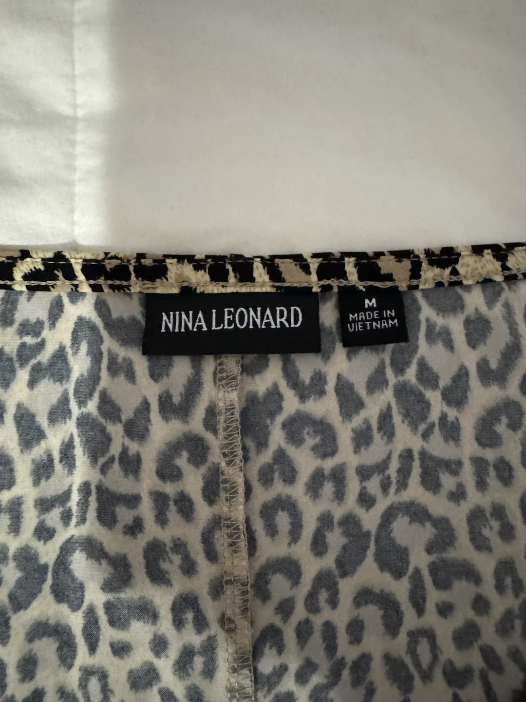 Nina Leonard Leopard Print Sleeveless Dress - Size M - photo 2