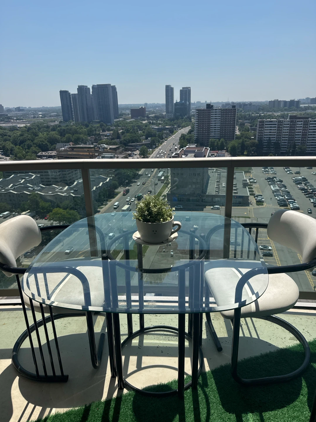 Glass Top Patio Dining Set