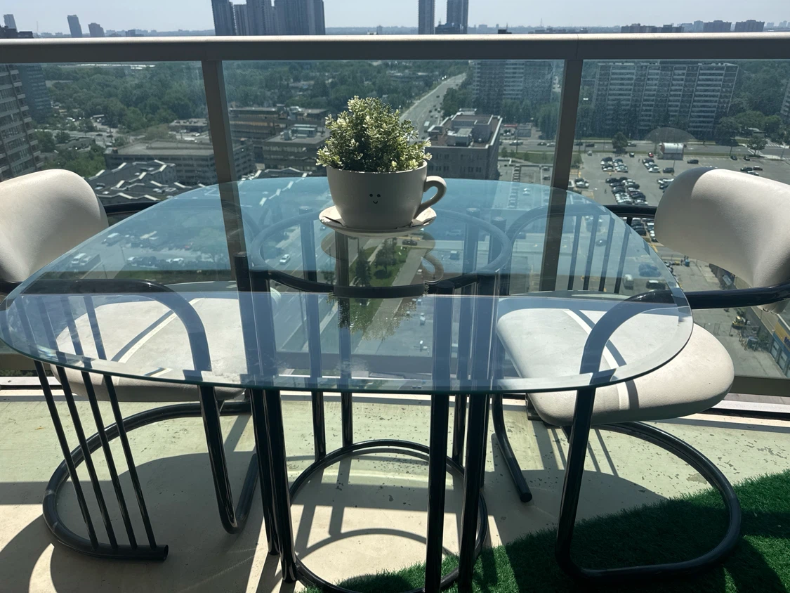 Glass Top Patio Dining Set - photo 2