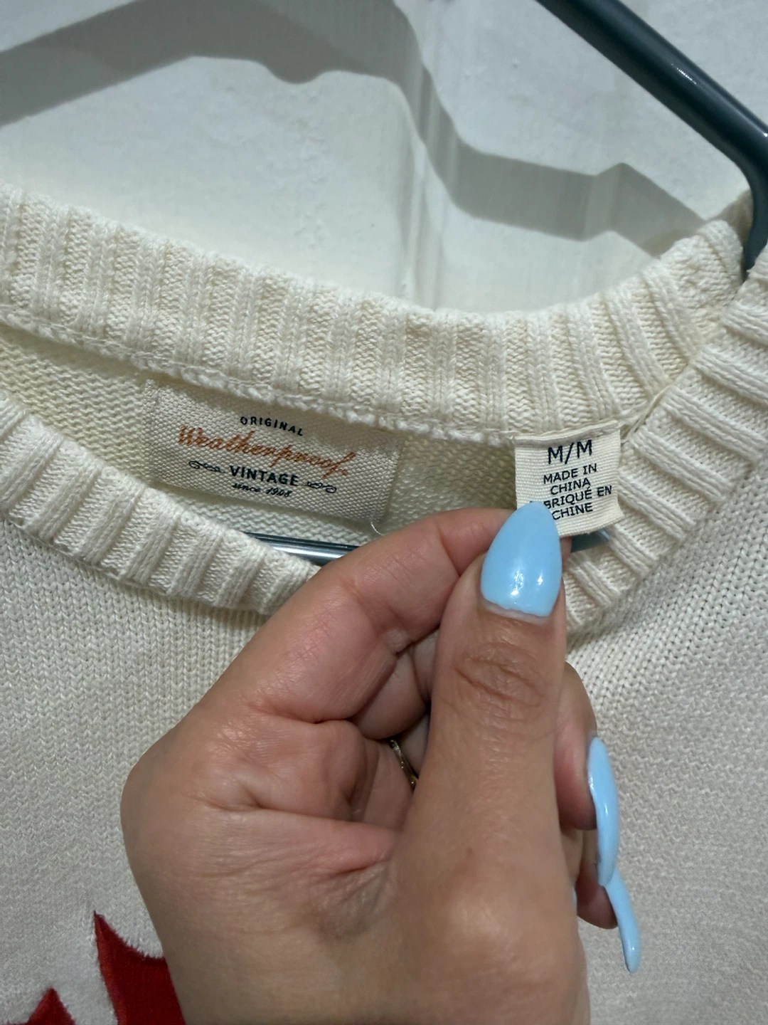 Sweater with Red Maple Leaf - photo 2