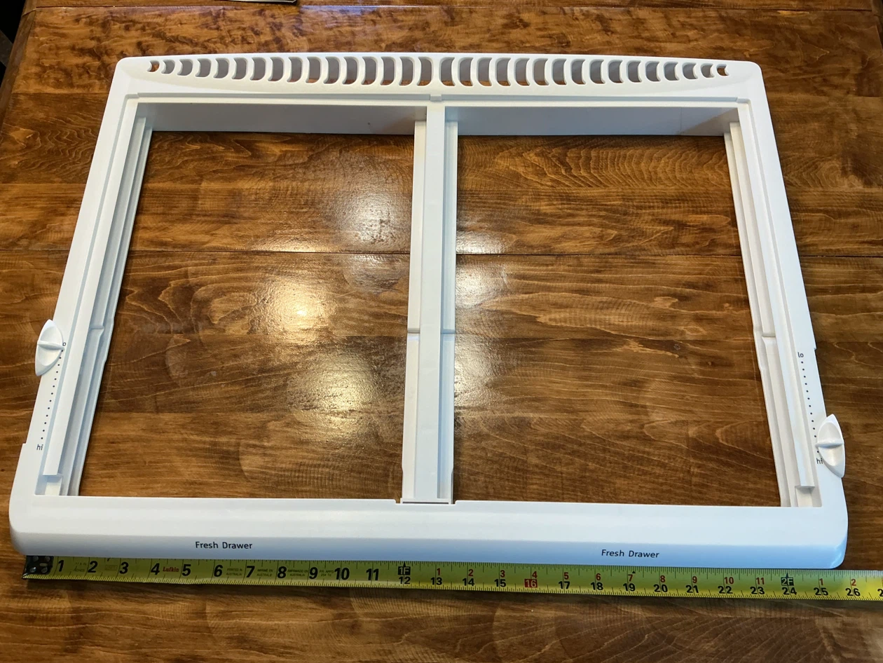Brand New White Refrigerator Fresh Drawer Crisper Frame