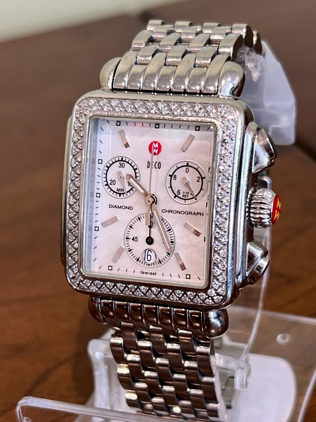 Michele Deco Luxury Swiss Chronograph Diamond Watch - photo 2