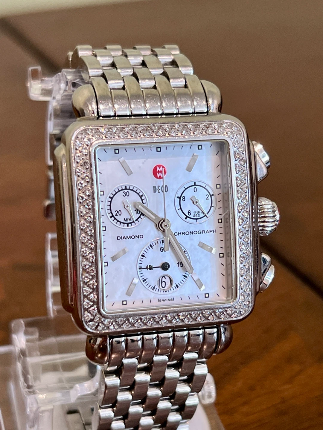 Michele Deco Luxury Swiss Chronograph Diamond Watch - photo 3