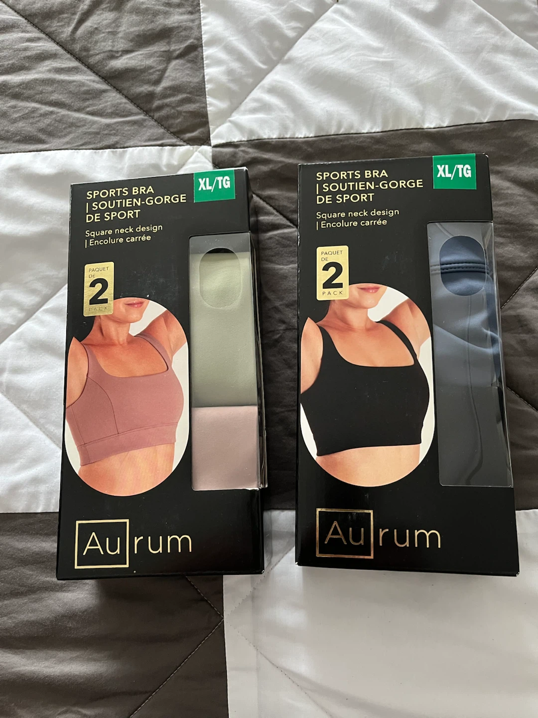 Au rum Sports Bras XL/TG (2 Pack)