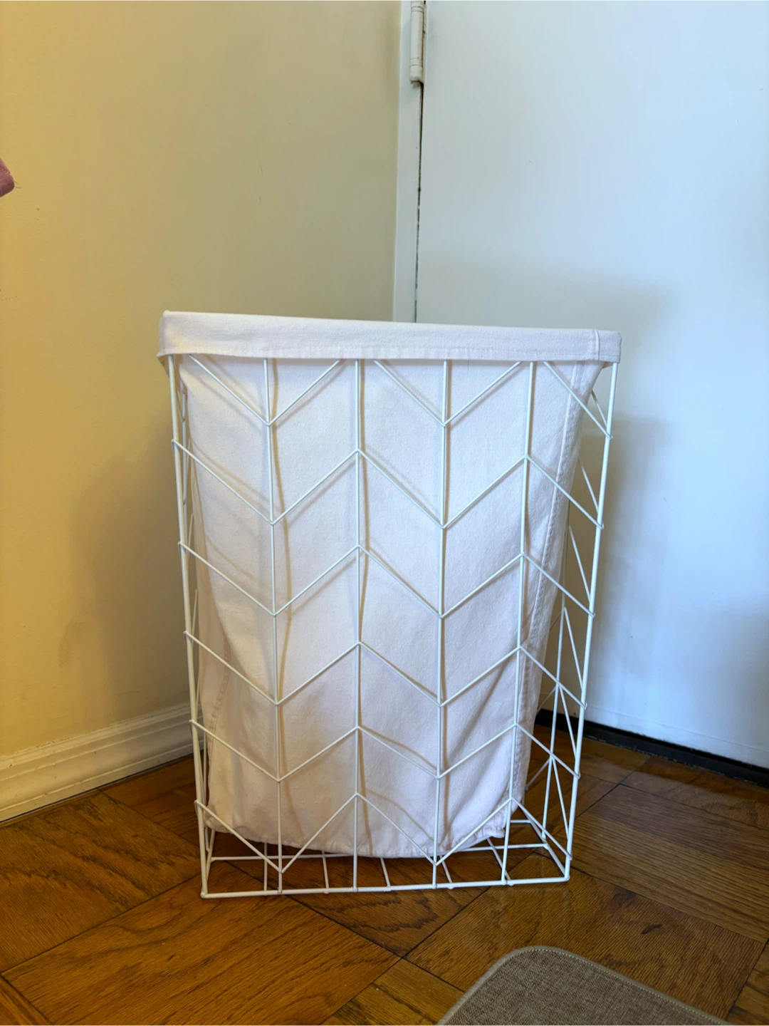 Wire Frame Laundry Hamper with Fabric Liner