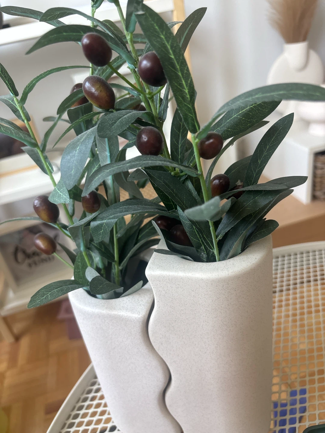 Decorative Faux Olive Plant Set - photo 2