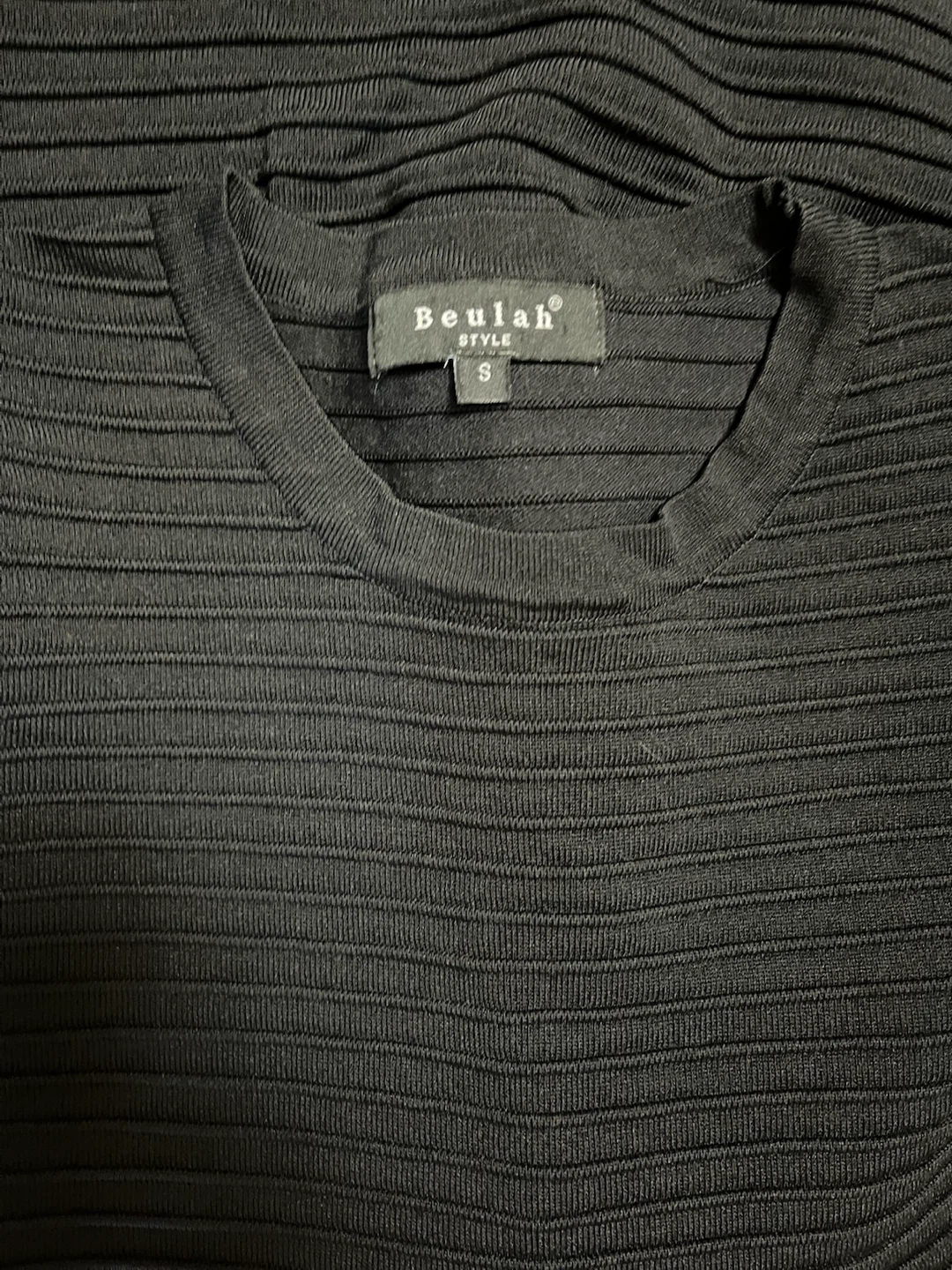 Beulah Style Black Textured Fit & Flare Dress - photo 3