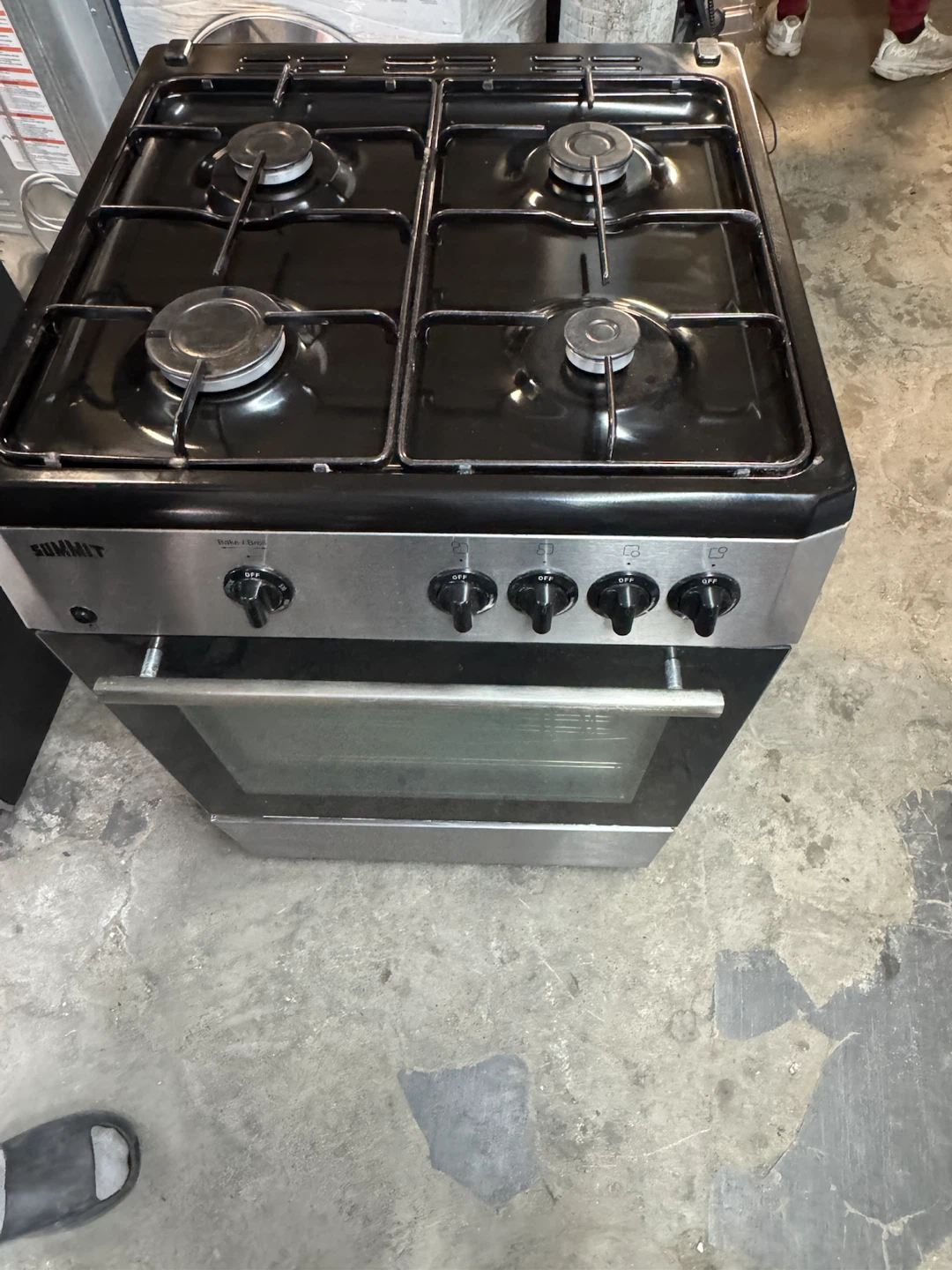 Summit 4-Burner Gas Range with Oven