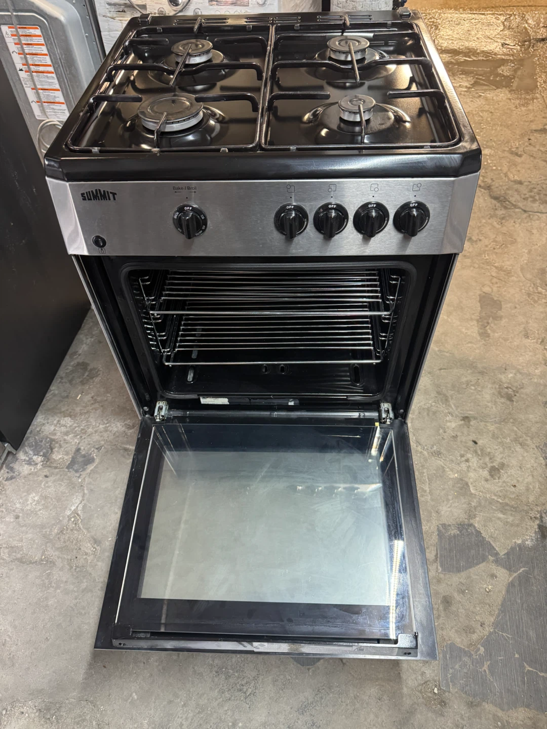 Summit 4-Burner Gas Range with Oven - photo 2