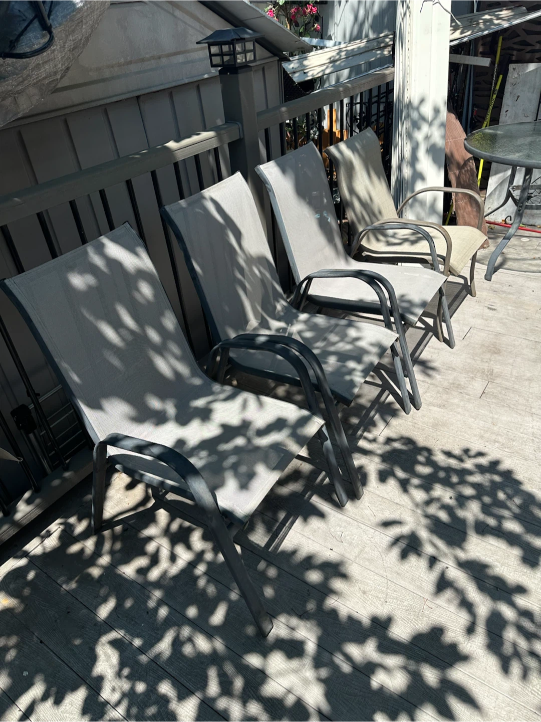 Set of 4 Outdoor Patio Chairs
