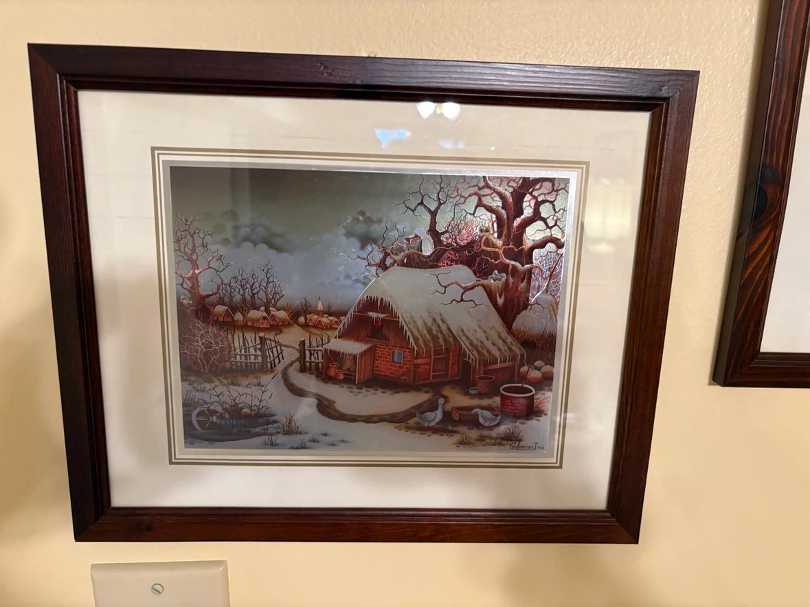 Framed Artwork Collection - Vintage Country Scenes